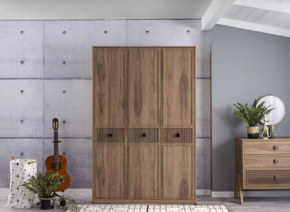 Armoire Armoire Armoire en bois Meubles de chambre Bois Marron nouveau